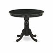 Atlin Designs 5-piece Wood Dining Table Set in Black