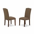 Atlin Designs 7-piece Wood Dining Set in Mahogany/Dark Coffee