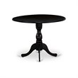 Atlin Designs 3-Piece Wooden Dining Set in Shitake/Black