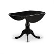 Atlin Designs 3-Piece Wooden Dining Set in Shitake/Black