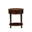 Atlin Designs Wood Nightstand in Antique Mahogany