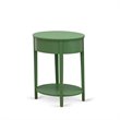 Atlin Designs Asian Wood Clover Green Nightstand Round Simple Assembly 28