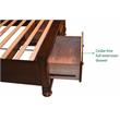 Atlin Designs Queen Storage Platform Bed Made with Wood in Dark Walnut