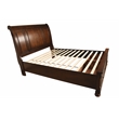 Atlin Designs Queen Storage Platform Bed Made with Wood in Dark Walnut