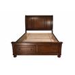 Atlin Designs Queen Storage Platform Bed Made with Wood in Dark Walnut