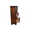 Atlin Designs Transitional Wood Chest with 5 Drawers in Dark Walnut