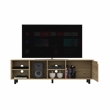 Atlin Designs Engineered Wood TV Stand For Living Room in Light Oak
