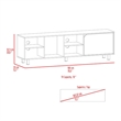 Atlin Designs Engineered Wood TV Stand For Living Room in Light Oak