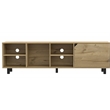 Atlin Designs Engineered Wood TV Stand For Living Room in Light Oak