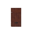 Atlin Designs Modern Solid Wood Queen Murphy Bed Chest with Mattress in Walnut