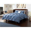 Atlin Designs Modern Solid Wood Queen Murphy Bed Chest with Mattress in Walnut