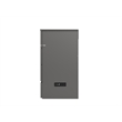 Atlin Designs Modern Solid Wood Queen Murphy Bed Chest with Mattress in Gray