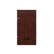 Atlin Designs Solid Wood Walnut Full Murphy Bed Chest with Mattress Unassembled