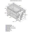 Rosebery Kids Full over Full Staircase Bunk Bed in White