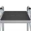 Rosebery Kids 3-Step Metal Rolling Step Ladder in Black