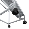 Rosebery Kids 3-Step Metal Rolling Step Ladder in Black