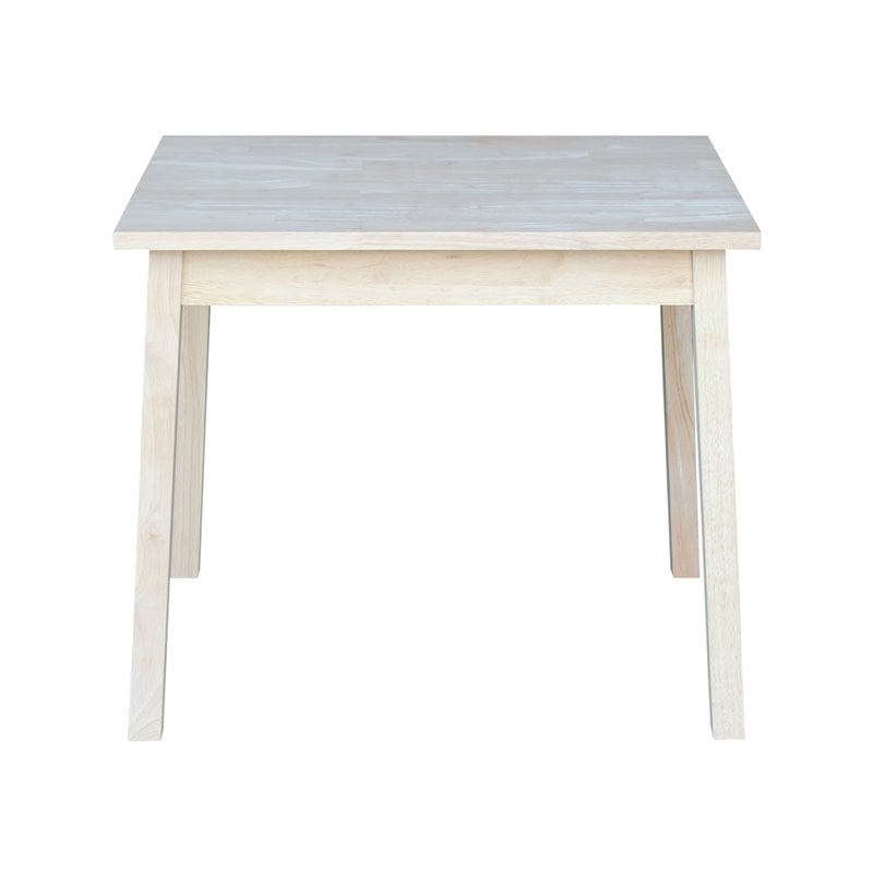 Rosebery Kids Solid Wood Kids Table with Butcher Block Surface in Natural