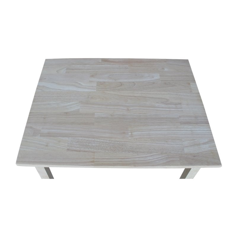 Rosebery Kids Solid Wood Kids Table with Butcher Block Surface in Natural