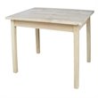 Rosebery Kids Solid Wood Kids Table with Butcher Block Surface in Natural