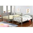 Rosebery Kids Contemporary Metal Twin over Twin Bunk Bed in Gold