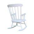 Rosebery Kids Solid Para Wood Linen White Rocker 27.75