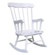 Rosebery Kids Solid Para Wood Linen White Rocker 27.75