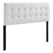 Rosebery Kids Faux Leather White Panel Headboard Tufted Full Size