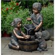 NewTitle: Durable Polyresin Bronze Fountain Weatherproof 21.9
