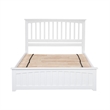 Rosebery Kids Queen Platform Bed with Footboard & Storage Drawers in White