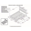 Rosebery Kids Queen Platform Bed with Footboard & Storage Drawers in White