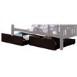 Rosebery Kids 2-Piece Contemporary Wood Underbed Drawer Set in Espresso