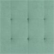 Tufted Sleeper Sofa in Teal and Chrome