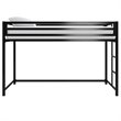 Rosebery Kids Twin Metal Junior Loft Bed in Black