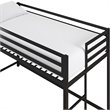 Rosebery Kids Twin Metal Junior Loft Bed in Black
