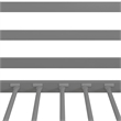 Rosebery Kids Modern Metal Twin Size Junior Loft Bed in Silver