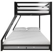 Rosebery Kids Twin Over Full Metal Bunk Bed in Black