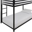Rosebery Kids Twin Over Twin Metal Bunk Bed in Black