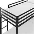 Rosebery Kids Twin Over Twin Metal Bunk Bed in Black