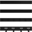 Rosebery Kids Twin Over Twin Metal Bunk Bed in Black