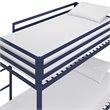 Rosebery Kids Twin Over Twin Metal Bunk Bed in Blue