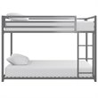 Rosebery Kids Twin Over Twin Metal Bunk Bed in Silver