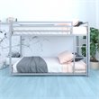 Rosebery Kids Twin Over Twin Metal Bunk Bed in Silver