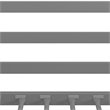 Rosebery Kids Twin Over Twin Metal Bunk Bed in Silver
