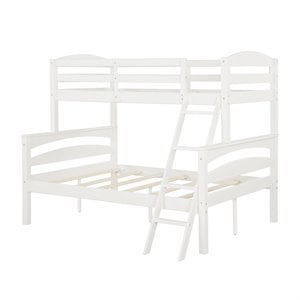 Rosebery Kids Twin over Full Bunk Bed in White