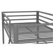 Rosebery Kids Twin Over Twin Metal Bunk Bed in Gray