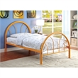 Rosebery Kids Modern Non-Recycled Steel Metal Platform Full Bed in Orange