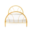 Rosebery Kids Modern Non-Recycled Steel Metal Platform Full Bed in Orange