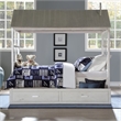 Rosebery Kids Tree House Twin Bed in Weathered White and Washed Gray