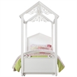 Rosebery Kids Contemporary Rapunzel Twin Bed in White