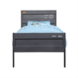 Rosebery Kids Cargo Full Panel Kids Bed in Gunmetal
